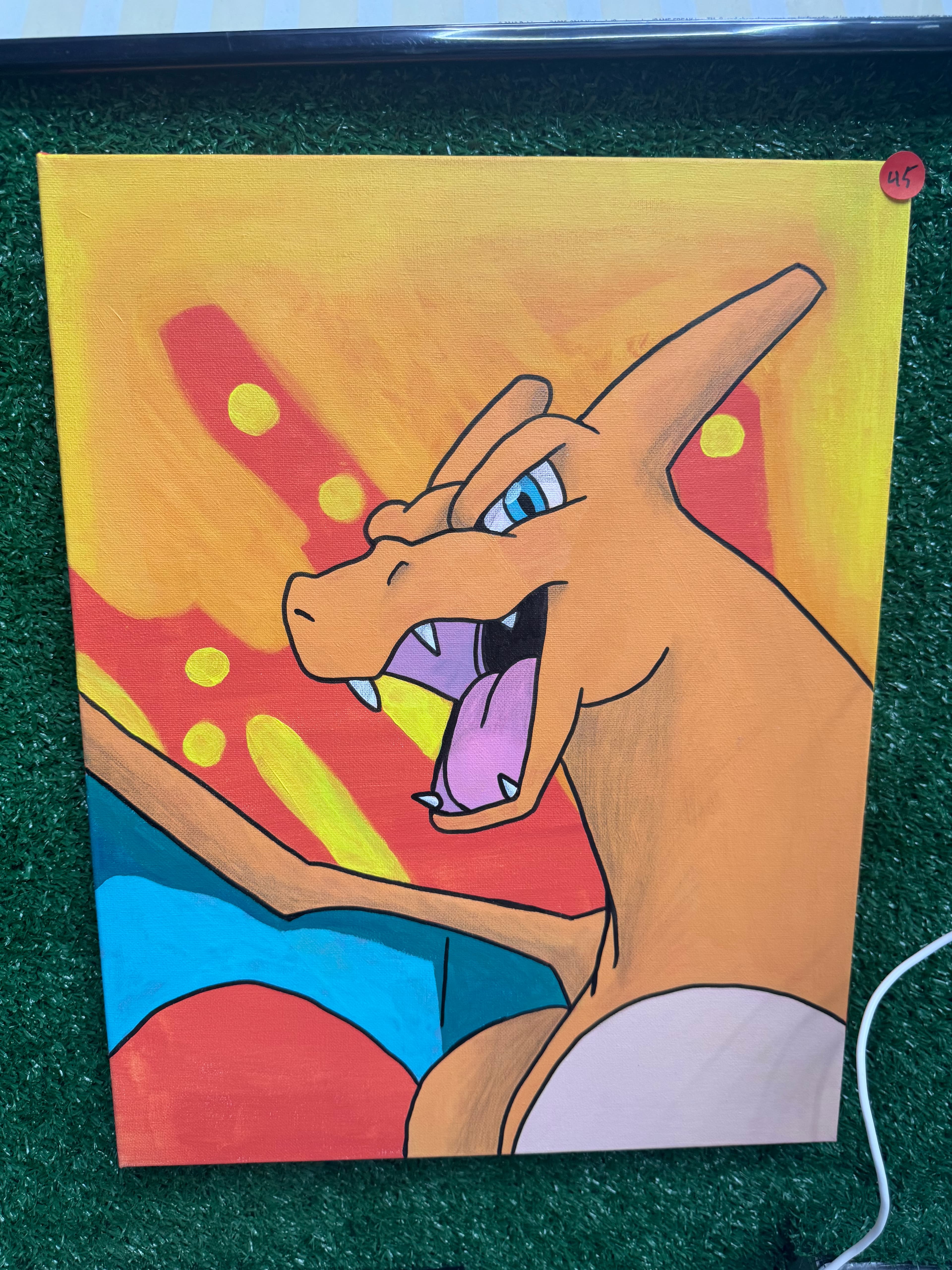 Charizard — Original Canvas Painting