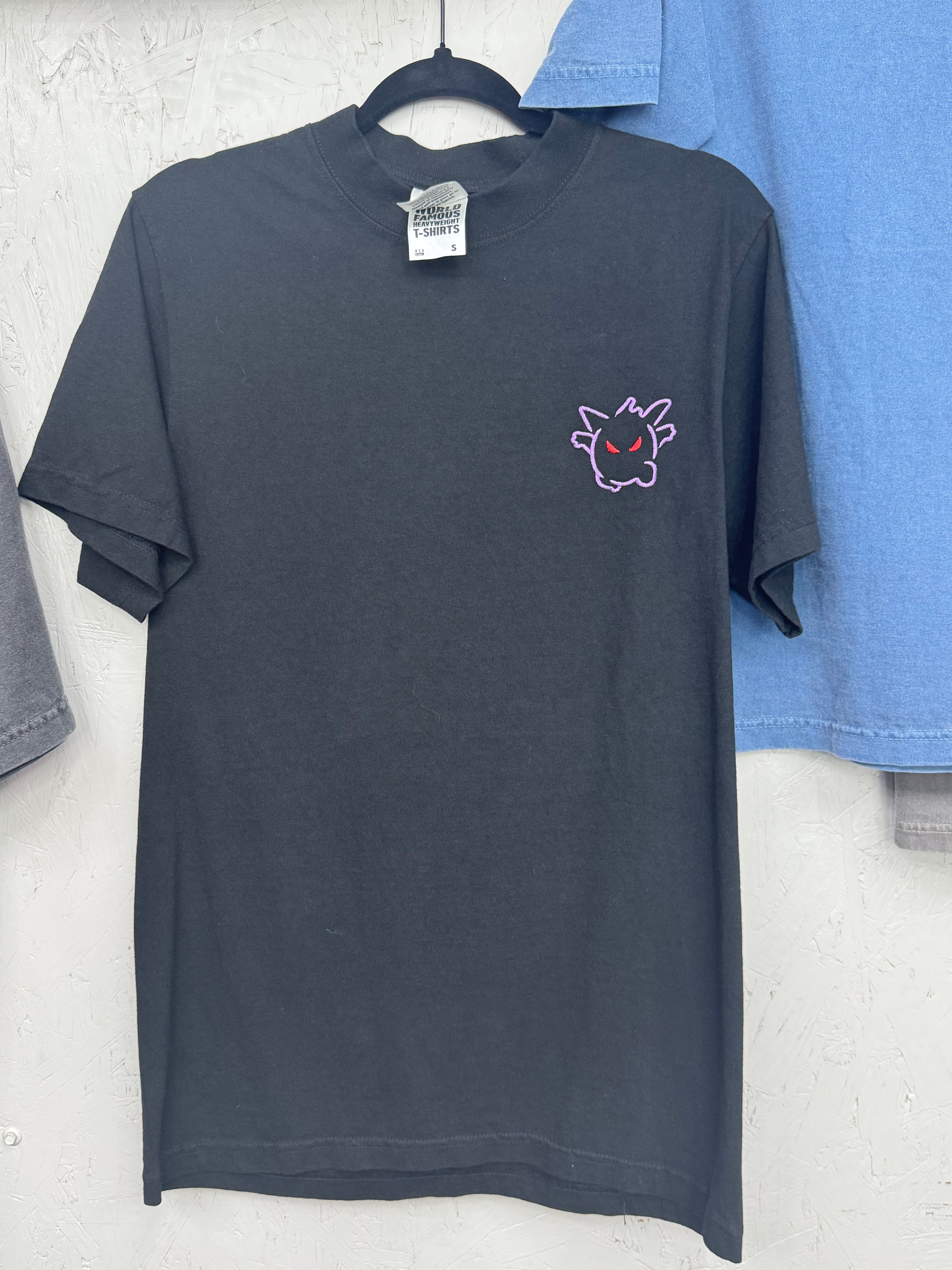 Gengar Embroidered T-Shirt — Black